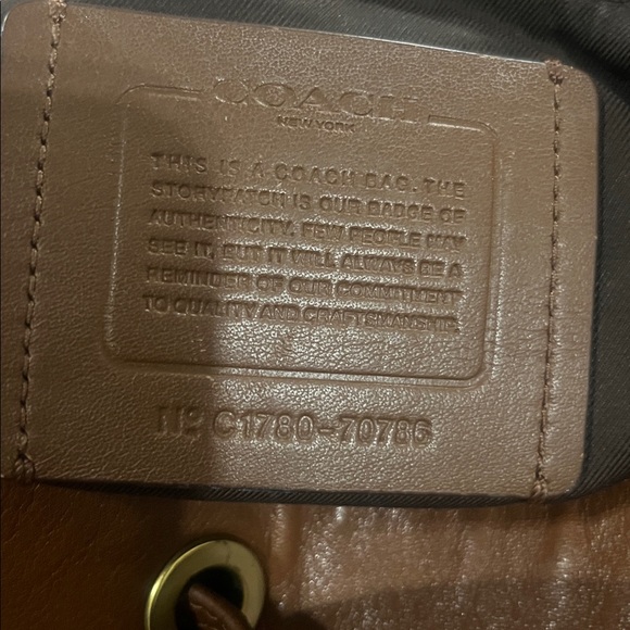 Coach Brown Bleeker Leather Men's Backpack - Picture 5 of 8